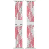 CaseOnline Punottu kellon ranneke Watch S11 (46mm) - Pinkwhite