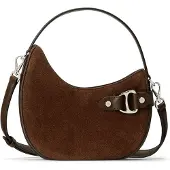 Ralph Lauren Tasha Olkalaukku Nahka 19.5 cm Ruskea