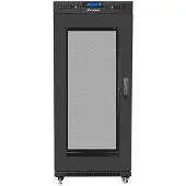 Lanberg FF01-8822-23BL, Itseseisova teline, 22U, 1200 kg, Näppäinlukko, Tehostunut kaapelinhallinta, Castor-pyörät