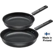 Fiskars - Hard Face Paistinpannusetti 28+24 cm