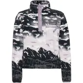 Columbia Helvetia Ii Printed Cropped Half Snap - Black - M