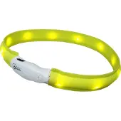 Nobby LED halsbånd bred VISIBLE L Gul