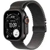 Apple Watch Ultra 3 GPS + Cell 49 mm musta titan, musta titaaninen milanolaisranneke - S