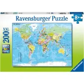 Ravensburger Map Of The World 200P - Multi/patterned - ONE SIZE