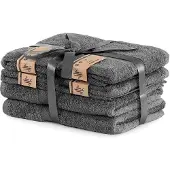 Home & Lifestyle Restilo Bamby -kylpypyyhesetti, 6 kpl, 70x140 cm, 50x100 cm, harmaa