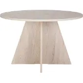 Skye Decor Ruokapöytä Virella Travertine, 120x75x120 cm, hiekanvärinen