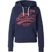 Superdry for woman. W2012485A High Flyers navy blue hoodie (S), Casual, Cotton