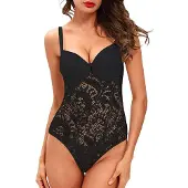 Dark Red Brand Seksikäs pitsinen bodysuit Perfect Lady