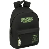 Stranger Things Kannettava Tietokone 14,1" Reppu, Musta/Vihreä