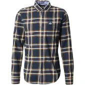 Superdry for man. M4011047A Lumberjack navy shirt (M), Casual, Cotton, Long sleeve