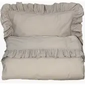 Mini Dreams Frill Pussilakanasetti 100x130, Hiekanruskea
