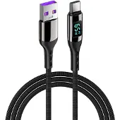 INF C-tyypin pikalatauskaapeli PD jopa 100 W Black 2 m