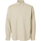 Selected Slmregcole Danni Cord Bd Ls Shirt Noos - Cream - M