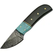 Damascus Skinner Horn Turquoise