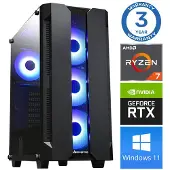 INTOP Tietokone AQUA Ryzen 7 5700X 32GB 500SSD M.2 NVME RTX3050 8GB WIN11Pro