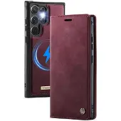 CASEME suojakotelo C49 2in1 Samsung Galaxy S25 Ultra – Crimson red