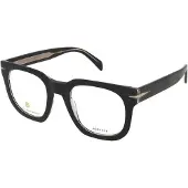 David Beckham DB 7123 50/22/150 musta kristalli asetaattikehykset MIESTEN DB 7123