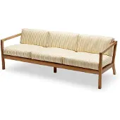 Skagerak Virkelyst 3-Seater Golden Yellow Stripe Teak