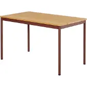 Brafab Nox Bistro ruokapöytä 70x125 cm Bambu/Zin Red