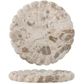 Bloomingville Marlie tarjotin marmori Ø22,5 cm Luonnollinen