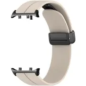 SKALO Huawei Watch D2 Silikoniranneke metallisolki Huawei Watch D2 - Beige