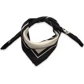 Filippa K Printed Silk Scarf - Black - ONE SIZE