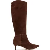 Ralph Lauren Mckay Suede Tall Boot Heel - Brown - 38