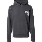 Superdry for man. M2014390A Sweatshirt Tokyo Narrative Loose hood black (M), Casual, Cotton
