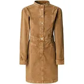Pepe Jeans for woman. PL9537742 Sunny beige dress (S), Casual, Cotton, Long sleeve