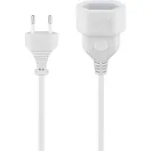 Goobay -jatkojohto Schuko - IEC C7, 3 m, valkoinen