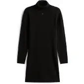 Tommy Hilfiger Tjw Ess Turtleneck Sweater Dress - Black - XS