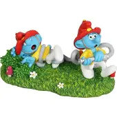 Diverse Papa Smurf And Brainy On The Beach Kuvio