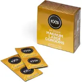 Exs Magnum Large - Kondomi 48 kpl, isokokoinen, sileä, liukuvoiteella, lateksinen