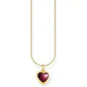 Thomas Sabo Red Zirconia 18-karaatin kullattu sydänkaulakoru KE2268-414-10-L45V