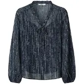 Pepe Jeans for woman. PL3051281 Mey blouse blue (L), Casual, Viscose, Long sleeve
