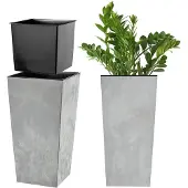 Kadax Kukkaruukku Kukkaruukku 47 cm:n kansi, jossa on korkea kukkateline