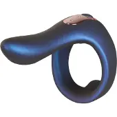 Hueman Vibrating Strap-On Cock Ring Purple