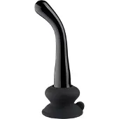 Icicles No. 87 Hand Blown Glass Massager Lasidildo - Black