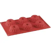 Dr. Oetker Flexxibel silikoninen muffinivuoka, 6 kpl
