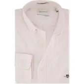 Gant for man. 3000230 Regular Fit Oxford Shirt in Pink Fine Stripes (XXL), Casual, Cotton, Classic, Long sleeve