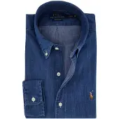 Ralph Lauren Custom Fit Denim Shirt - Blue - L