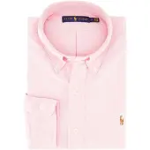 Ralph Lauren for man. 710792041003 Custom Fit oxford shirt pink (XL), Casual, Party, Cotton, Classic, Long sleeve