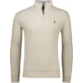 Ralph Lauren for man. 710812963017 Ultra-soft knitted jumper with beige zip (M), Casual, Cotton