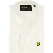Lyle & Scott Plain Oxford Shirt - White - L