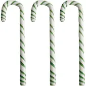 Kosta Boda Polka lasikoriste 17 cm 3-pakkaus, valkoinen/vihreä