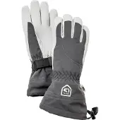 Hestra Women's Heli Ski 5 Finger Grey/Off White Lasketteluhanskat 6
