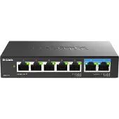 Ginza.se – Switch, unmanaged, 5x 10/100/1000 + 2x 2.5GBase-T, desktop, wall-mountable (DMS-107/E)
