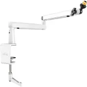 Fifine Low-Profile Boom Arm Stand - Valkoinen Mikrofoniteline