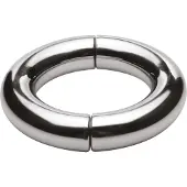 Master Series Mega Magnetize Teräksinen Penisrengas Magneetilla - Silver