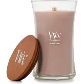 Woodwick Opulent Wood Patchouli Creme tuoksukynttilä sisältää puusydämen 609.5 g